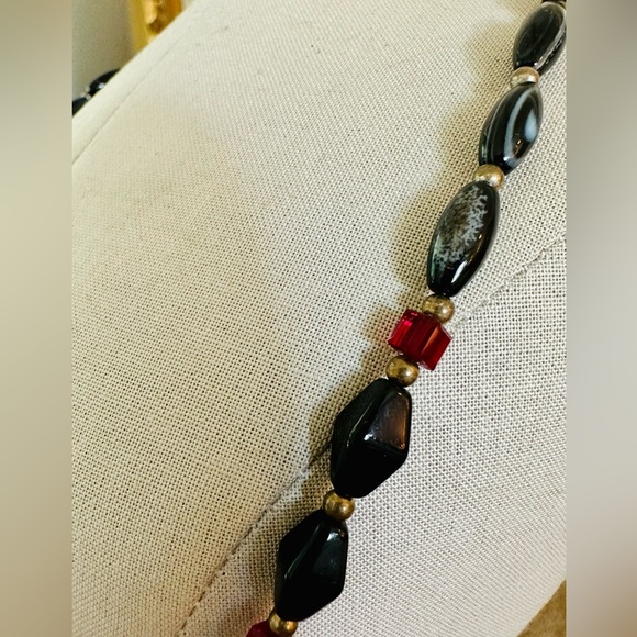 Vintage Semiprecious stone Necklace - Picture 4 of 16